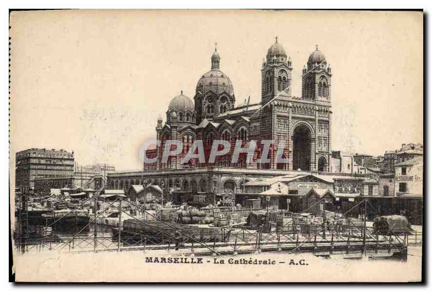 CPA Marseille La Cathedrale