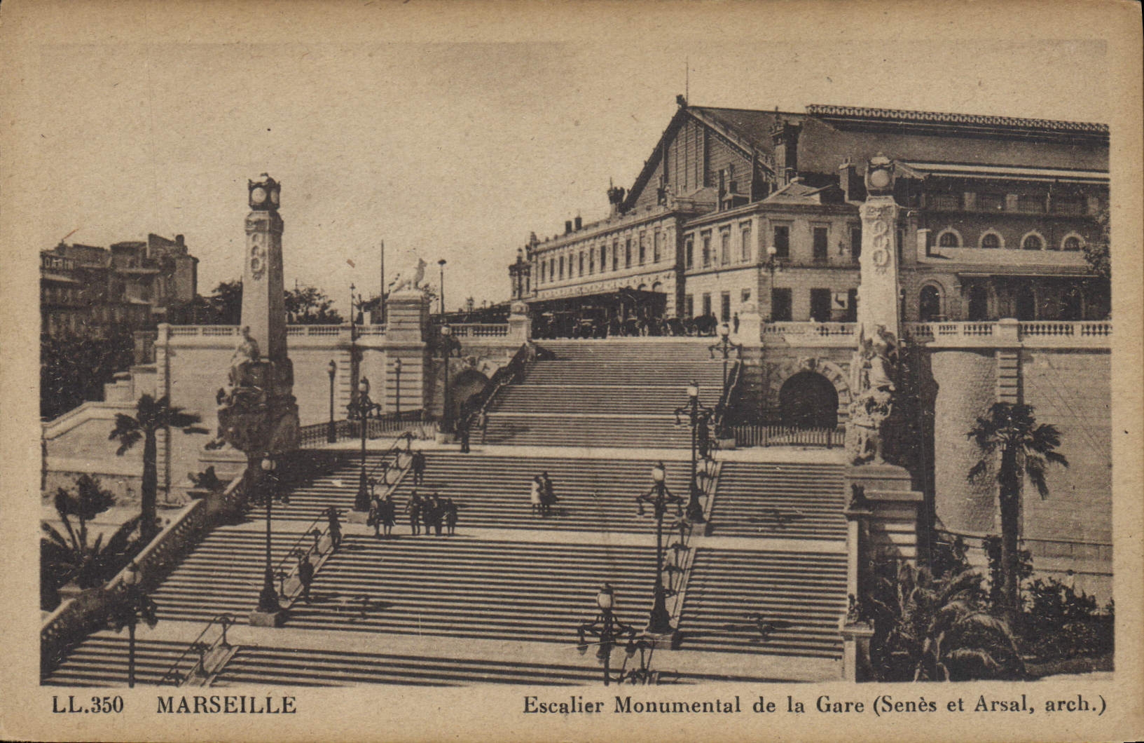 Marseille — Escalier Monumental de la Gare — Senès et Arsal, arch.