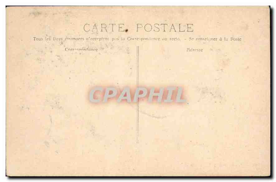 CPA Marseille Le Palais Longchamp — Rückseite