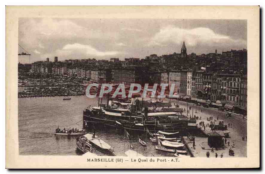 CPA Marseille Le Quai du Port