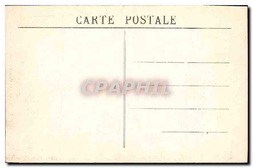 CPA Marseille Palais Longchamps Massif central — Rückseite