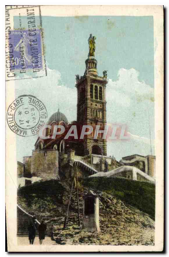 CPA Marseille La Basilique de Notre Dame de la Garde