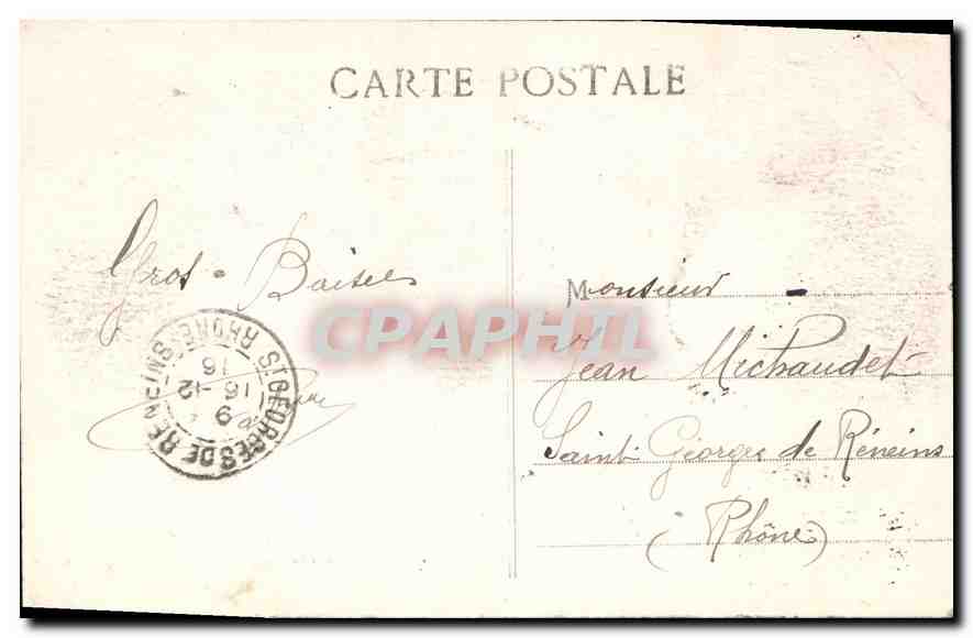 CPA Marseille Notre Dame de la Garde — Rückseite