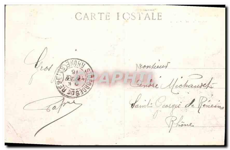 CPA Marseille Notre Dame de la Garde — Rückseite