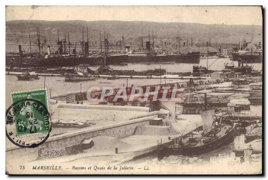 CPA Marseille Bassins et Quais de la Joliette