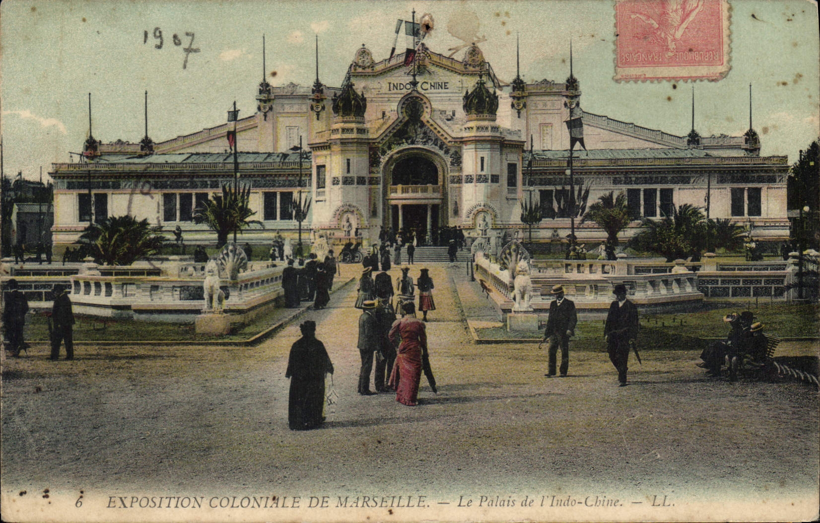 CPA Exposition Coloniale de Marseille Le Palais de l'Indo Chine