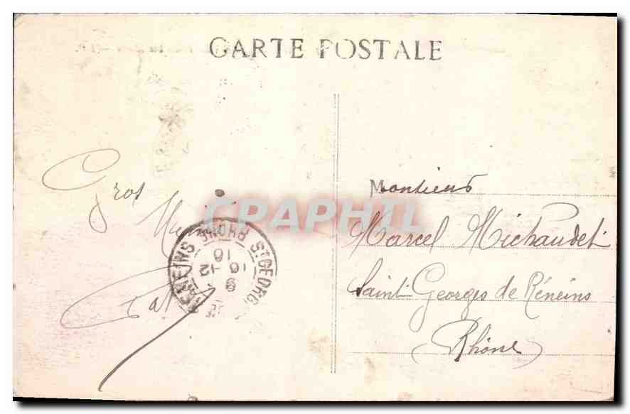 CPA Marseille Le Pharo Ste Marie — Rückseite