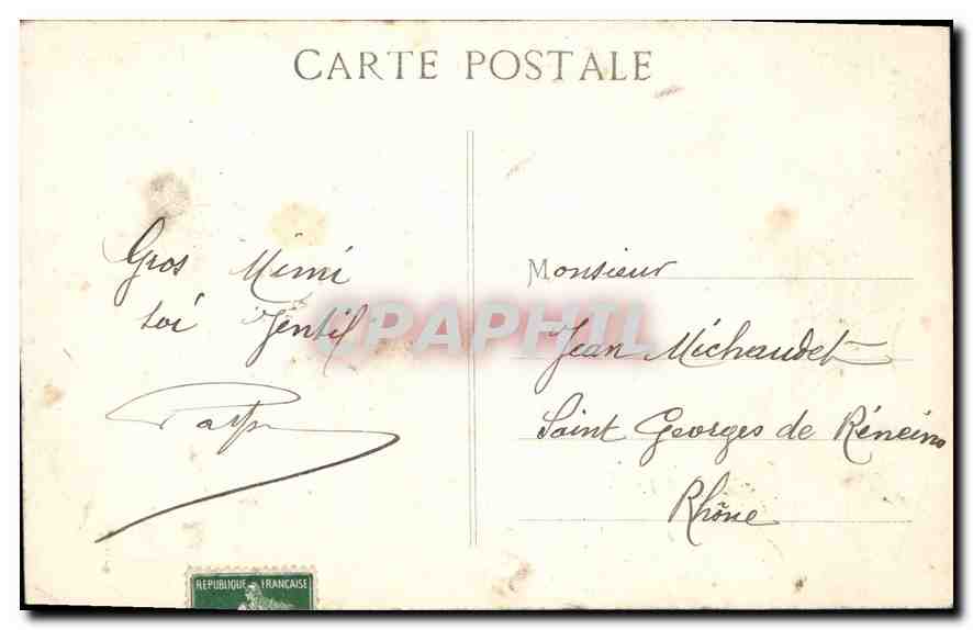 CPA Marseille Le Port de la Joliette — Verso