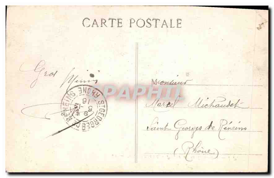 CPA Marseille Phare de la Desirade — Rückseite