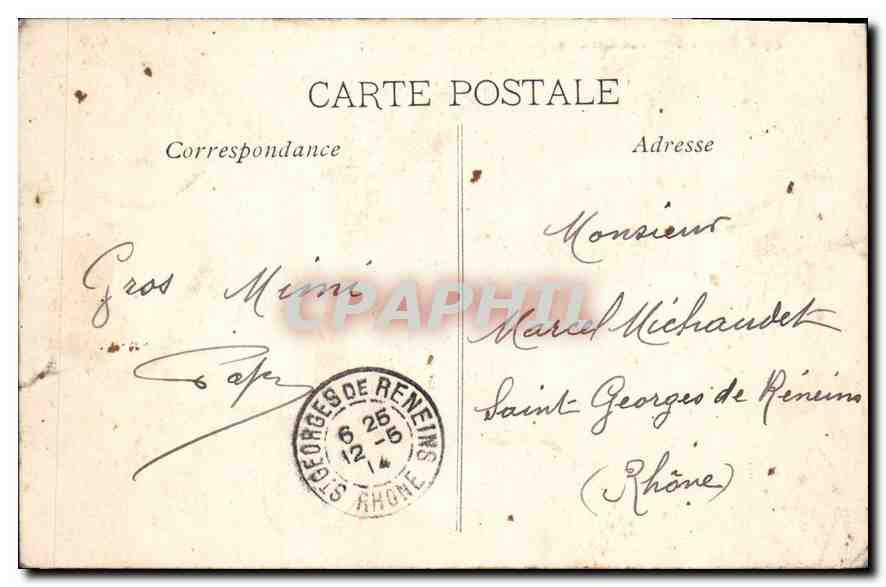 CPA Marseille Vue generale prise de N. D. de la Garde — Rückseite