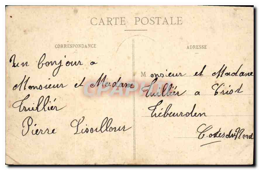 CPA Marseille Fontaine Estrangin — Rückseite