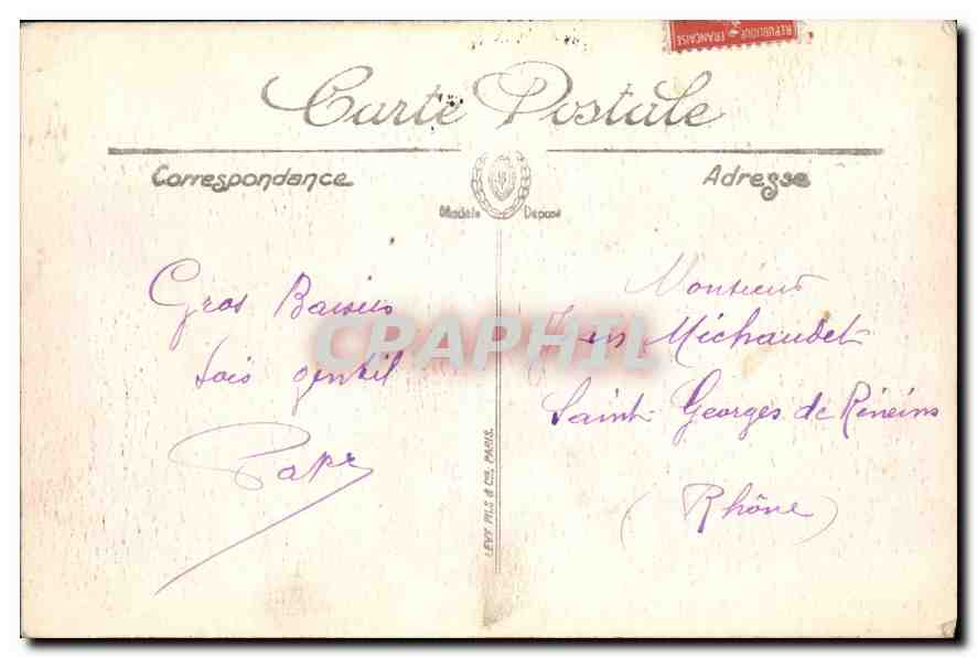 CPA Marseille Bassins et Quais de la Joliette — Verso