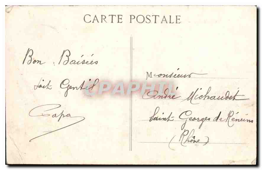 CPA Marseille Notre Dame de la Garde — Rückseite