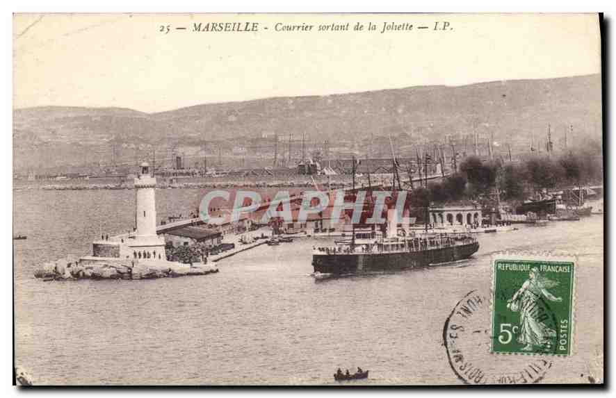 CPA Marseille Courrier sortant de la Joliette