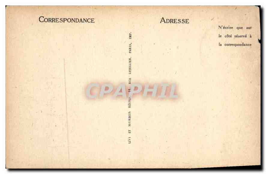CPA Marseille Le Chateau du Pharo — Verso