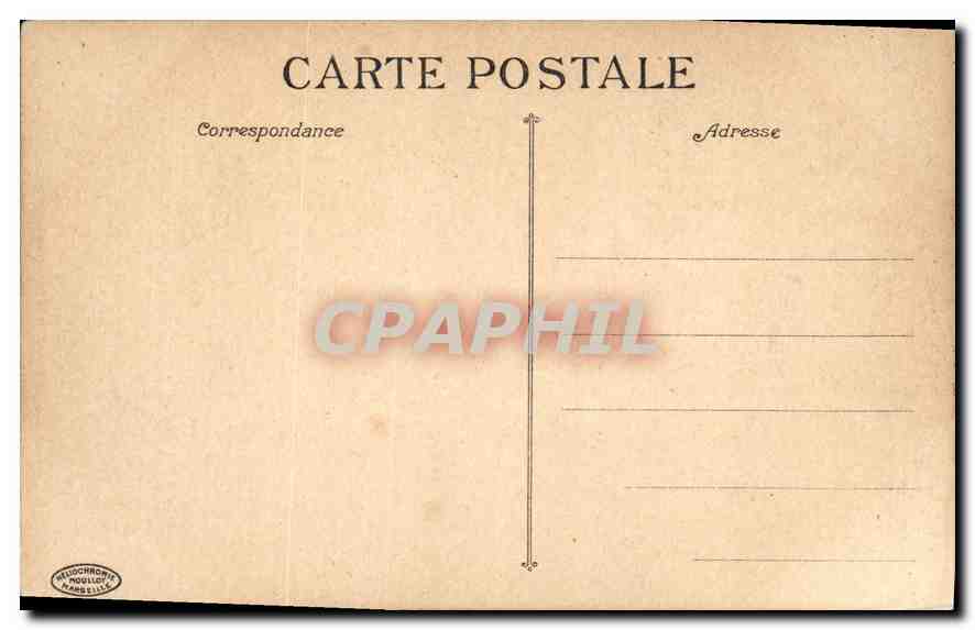CPA Marseille L'Hotel de Ville — Verso