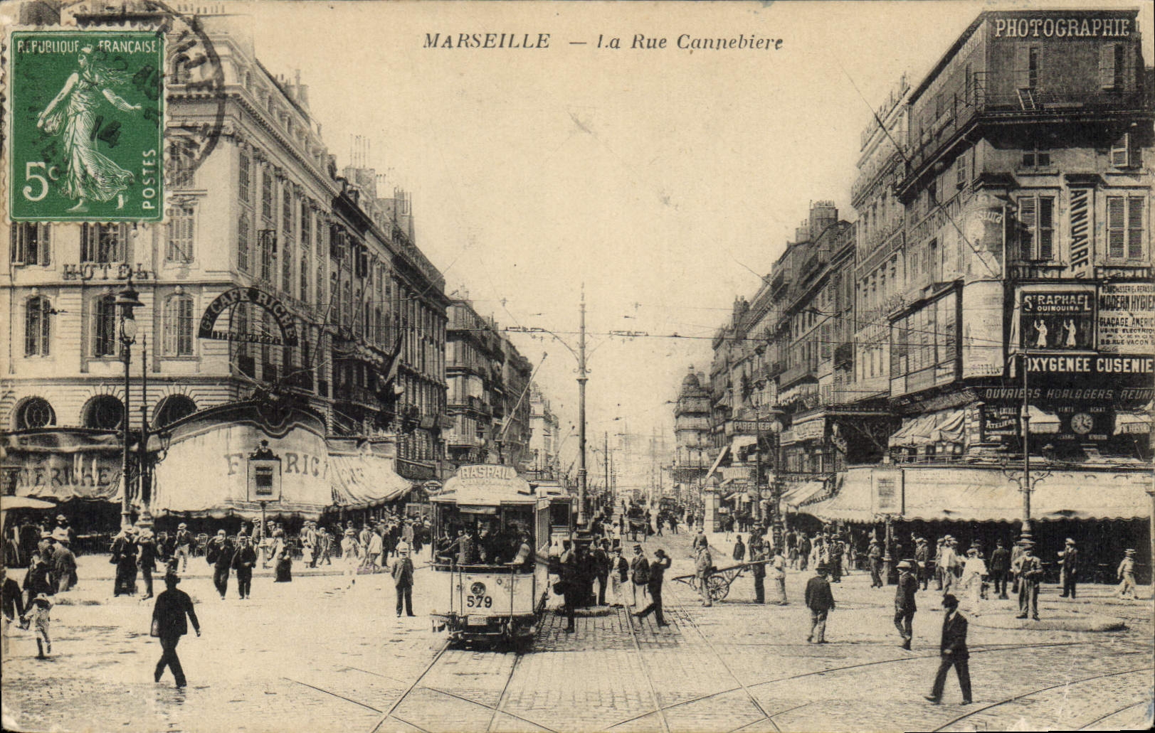 Marseille — La Rue Cannebière — Photographie