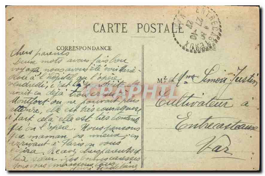 CPA Marseille Vue generale N. D. de la Garde — Rückseite