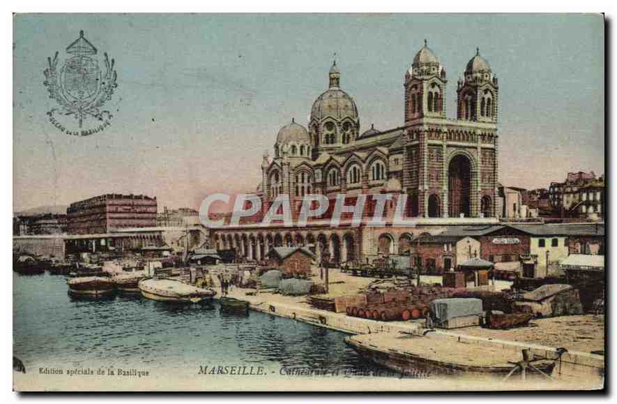 CPA Marseille Cathedrale et Quais de la Joliette