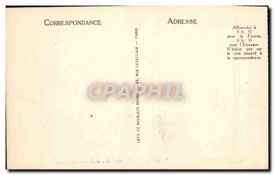 CPA Marseille Le Palais Longchamps chef d'oevre de l'Architecte Esperandieu — Verso