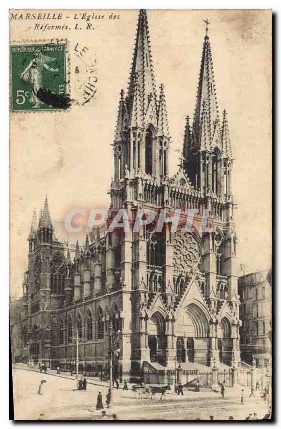CPA Marseille L'Eglise des Reformes