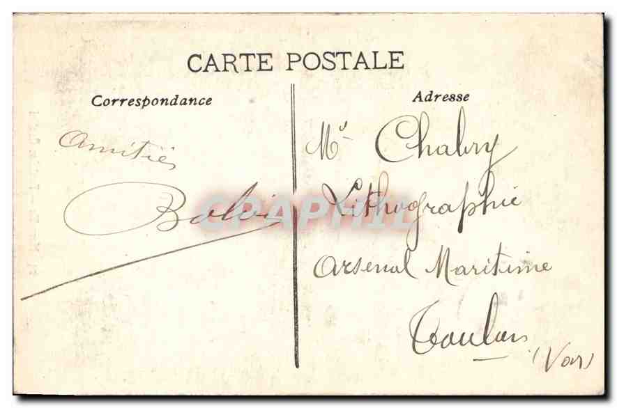 CPA Marseille Fontaine Cantini — Rückseite
