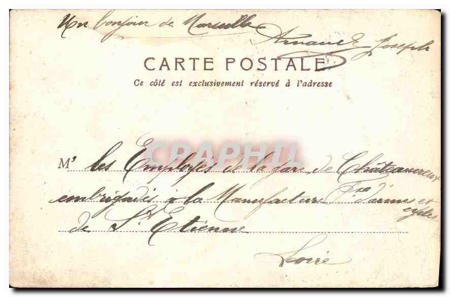CPA Marseille Notre Dame de la Garde — Rückseite