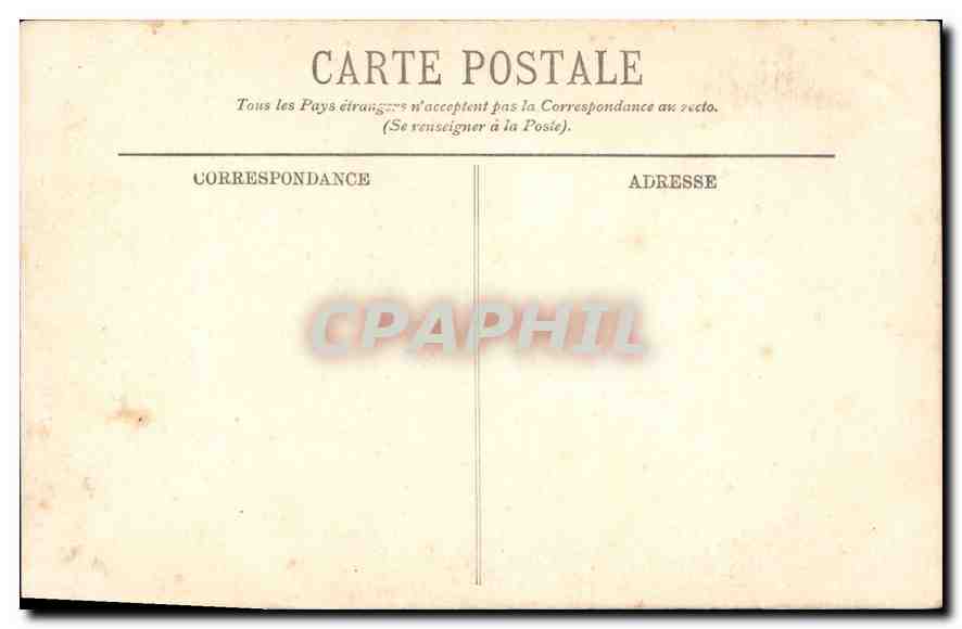 CPA Marseille L'Eglise des Reformes — Verso