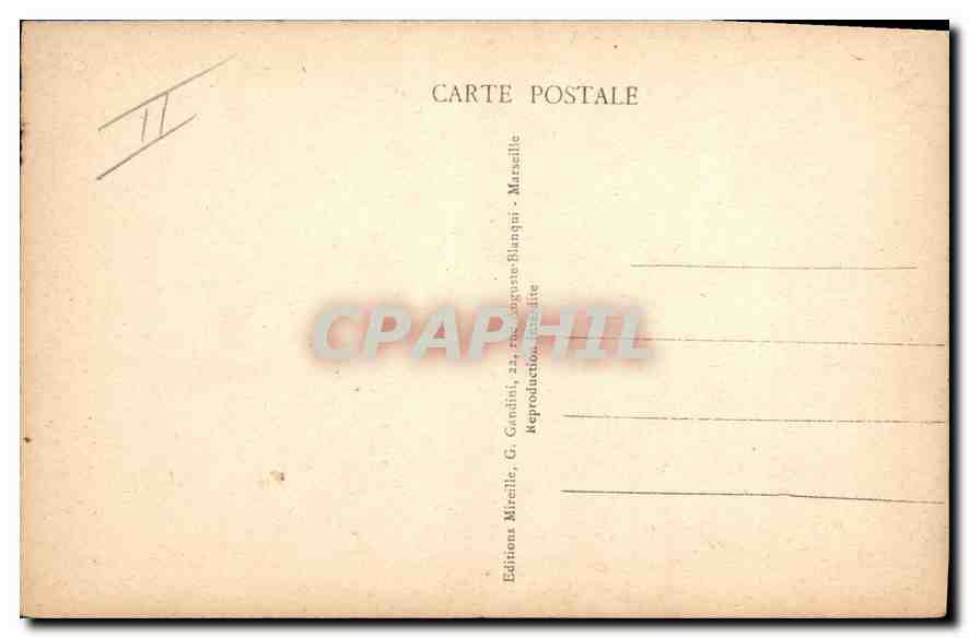 CPA Marseille Les Iles vues de la Corniche — Verso