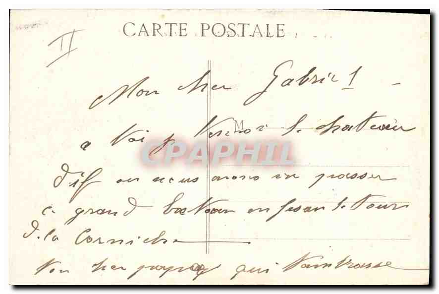 CPA Marseille Le Chateau d'If et les Iles — Verso