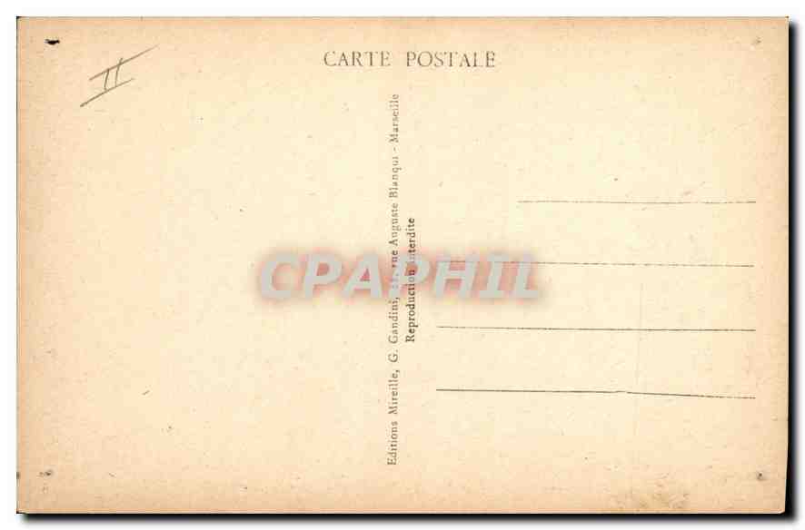 CPA Marseille Chateau du Pharo (Faculte de Medecine) — Rückseite