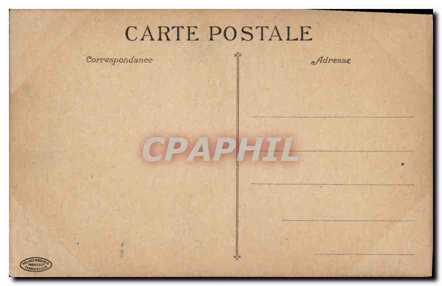 CPA Marseille La Jetee et Phare Sainte Marie — Rückseite