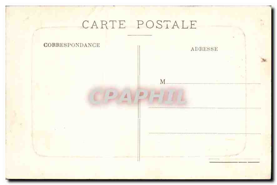 CPA Marseille Chateau d'If — Verso