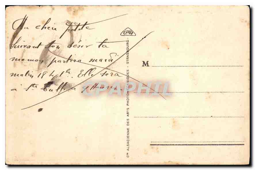 CPA Marseille Maldorme et les Iles — Verso