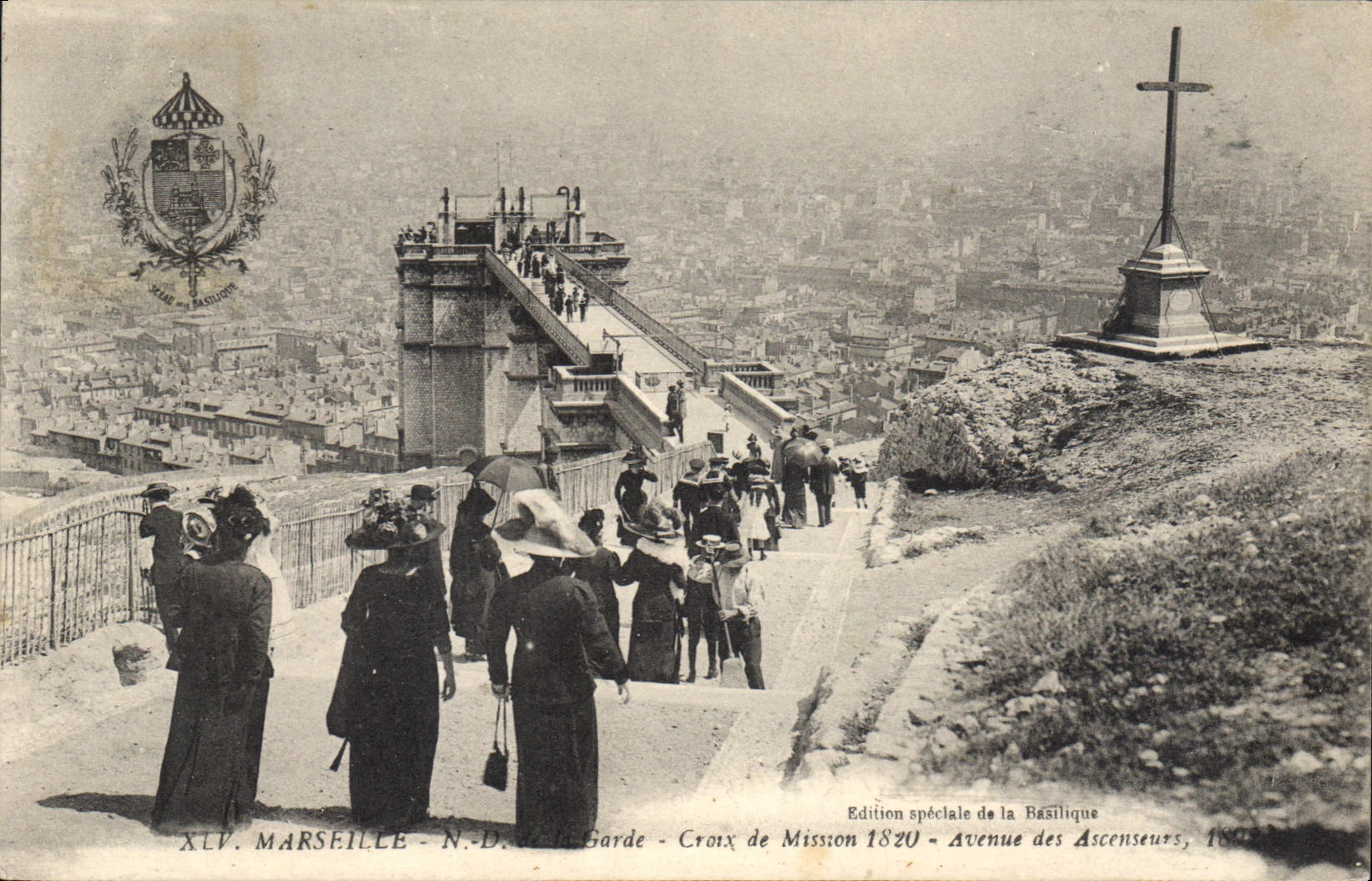 Marseille - N.D. de la Garde - Croix de Mission 1820 - Avenue des Ascenseurs, 1882