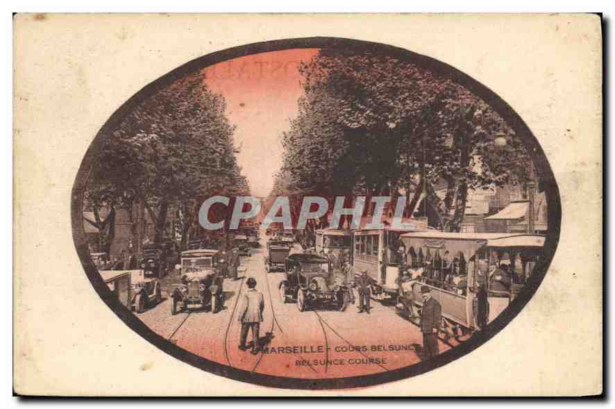CPA Marseille Cours Belsunce Tramway