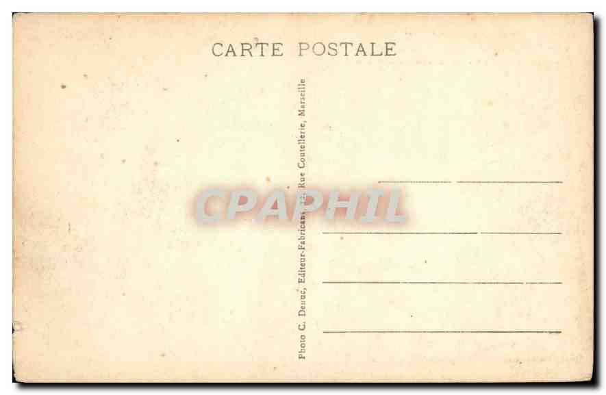 CPA Marseille Le Monument des Poilus d'Orient — Rückseite