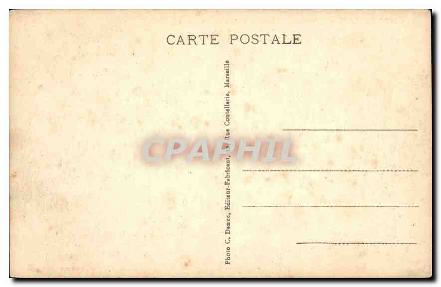 CPA Marseille L'Escalier monumental de la Gare St Charles — Rückseite