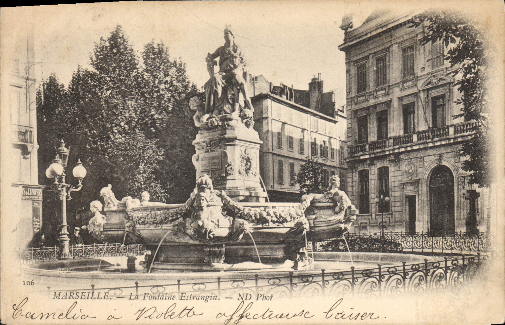 CPA Marseille La Fontaine Estrangin