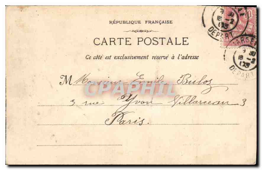 CPA Marseille Ascenseur et N. D. de la Garde — Rückseite