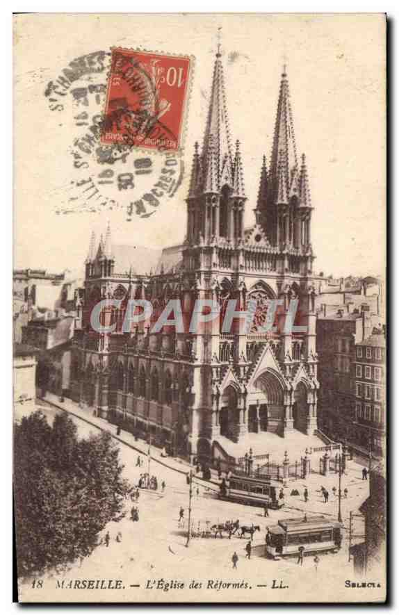 CPA Marseille L'Eglise des Reformes 