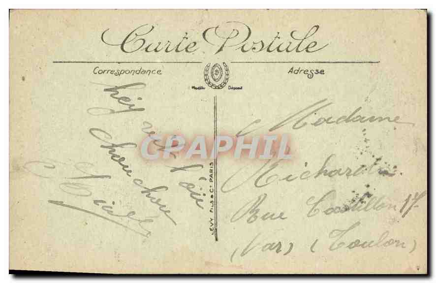 CPA Marseille L'Eglise des Reformes  — Rückseite