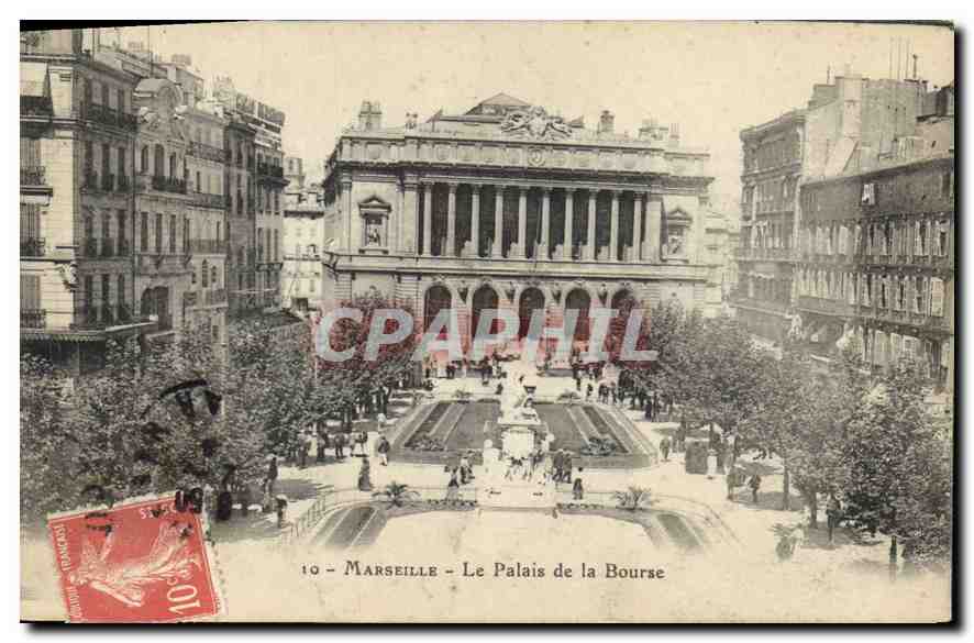 CPA Marseille Le Palais de la Bourse 