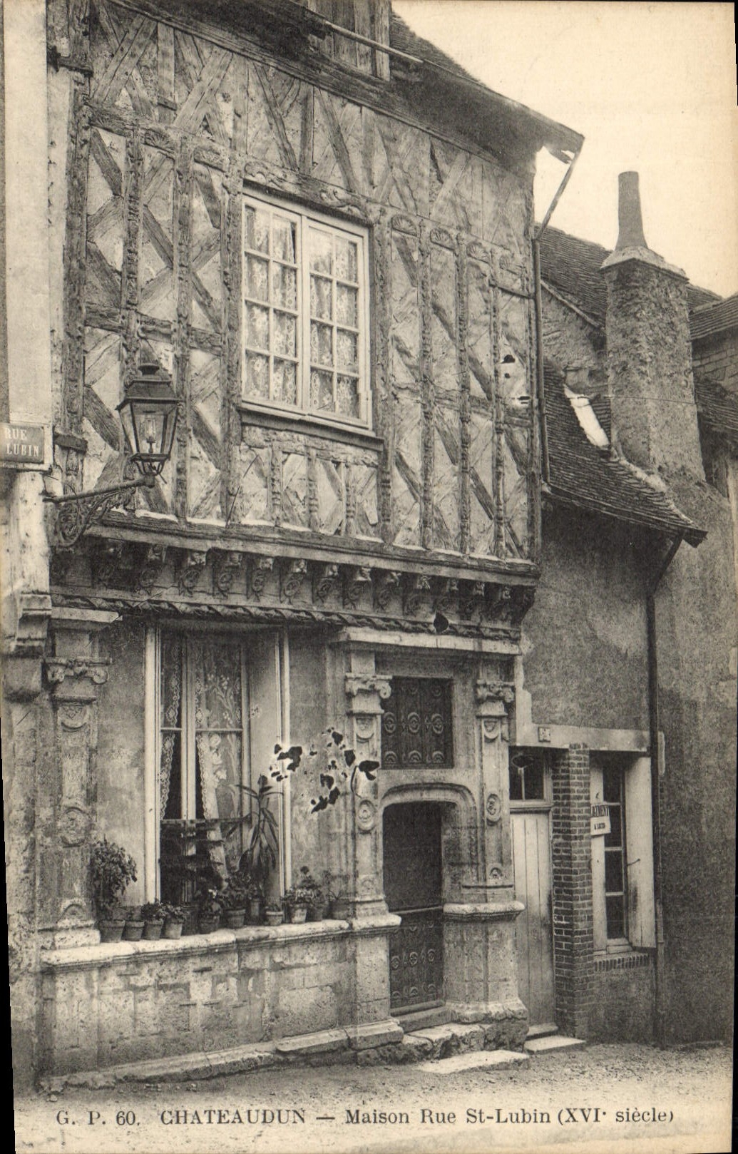 Châteaudun — Maison Rue St-Lubin (XVIe siècle) — G. P. 60