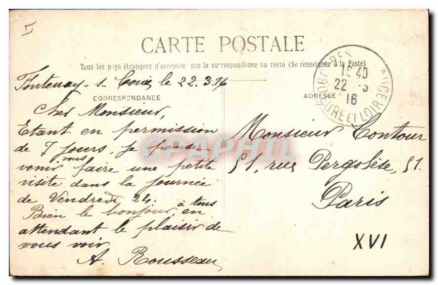Château de Châteaudun — Donjon (XIIe siècle) et Sainte Chapelle (XVe siècle) — G.P. 30 — Rückseite
