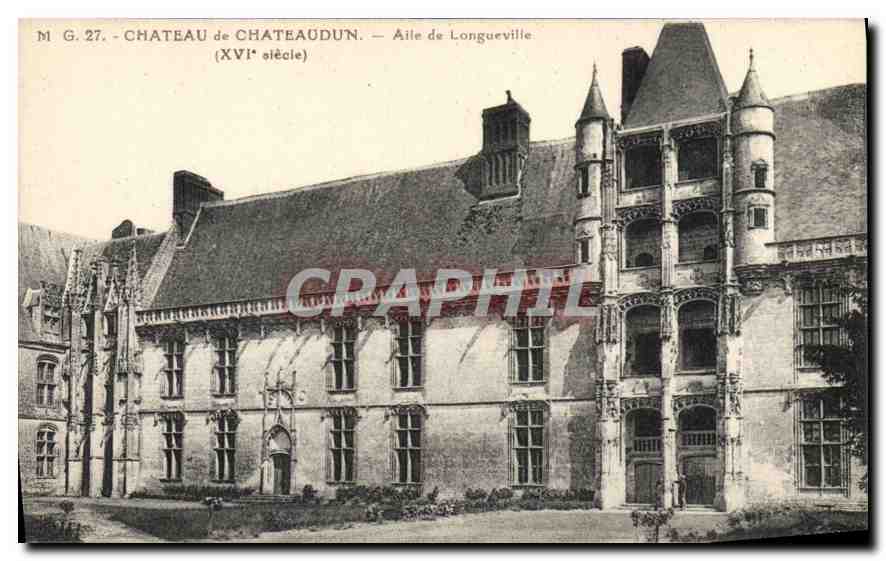 CPA Chateau de Chateaudun Aile de Longueville XVI siecle 