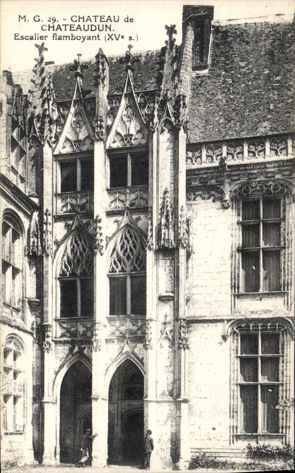 Château de Châteaudun — Escalier flamboyant (XVe s.) — M.G. 29