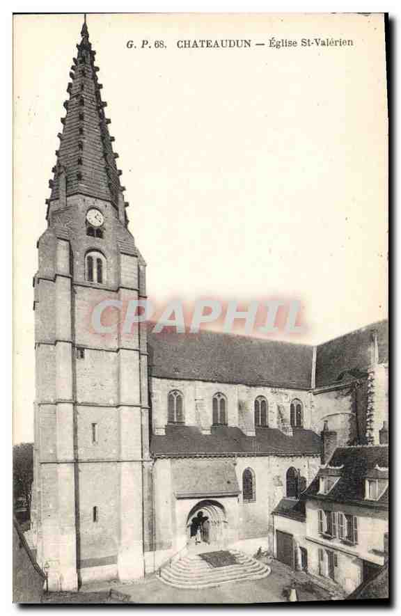 CPA Chateaudun Eglise St Valerien 
