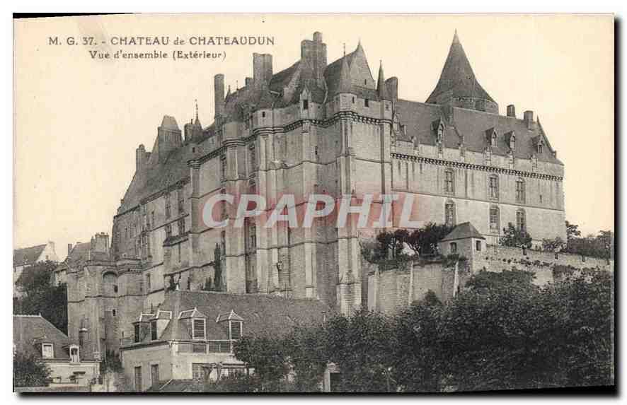 CPA Chateau de Chateaudun Vue d'ensemble Exterieur 