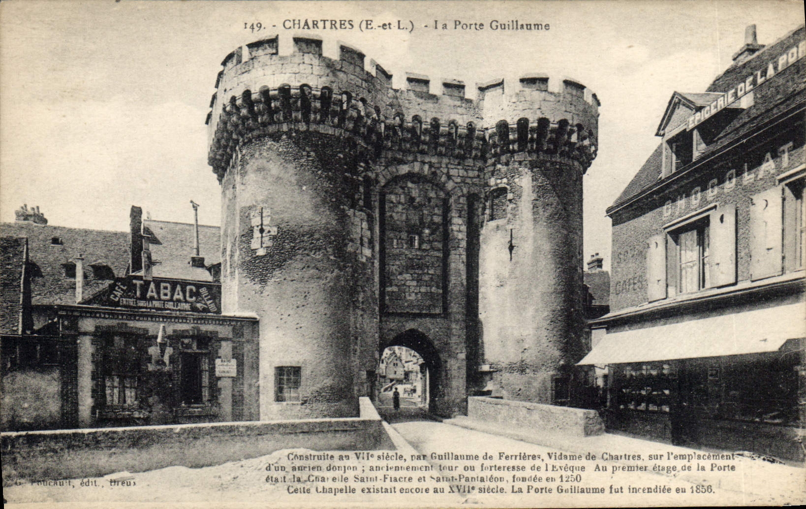 CPA Chartres E et L la Porte Guillaume 